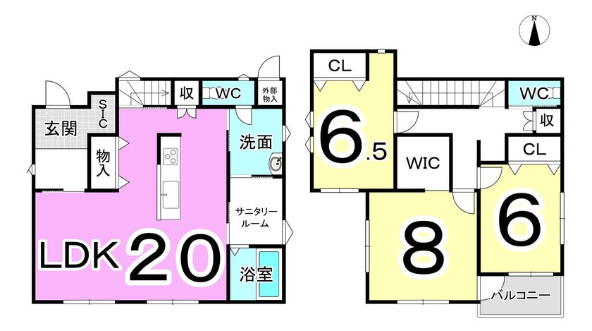 坂井市春江町石仏の新築戸建 間取り