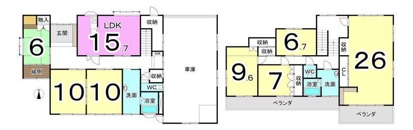 福井市木田１丁目の中古戸建 間取り