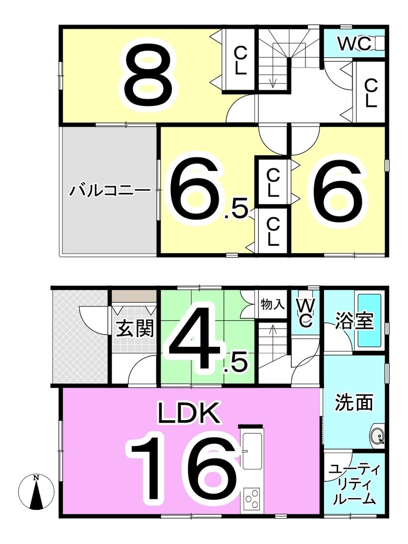 福井市飯塚町の新築戸建 間取り