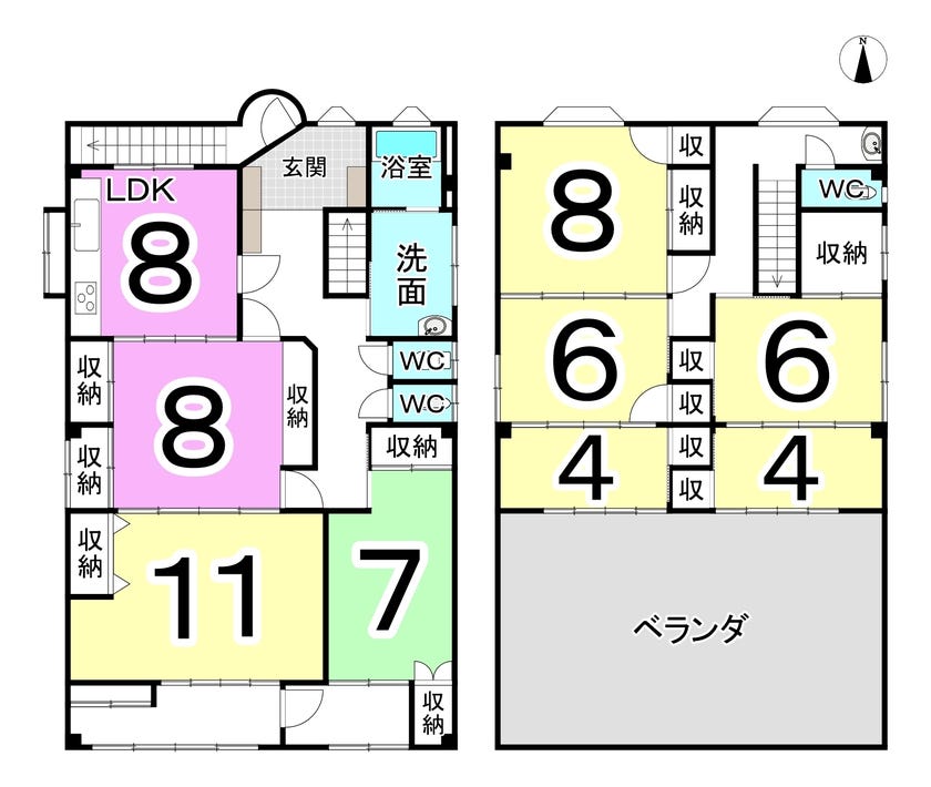 福井市文京３丁目の中古戸建 間取り